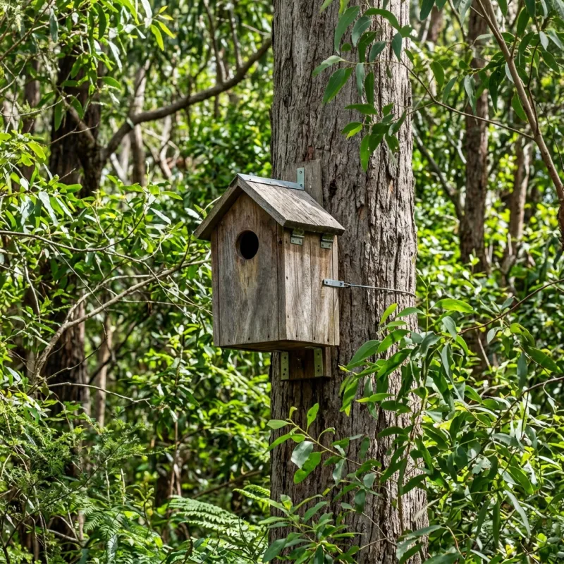 Animal nesting box installed as a humane alternative to a Stonehaven roof cavity